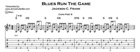 blues run the game tab